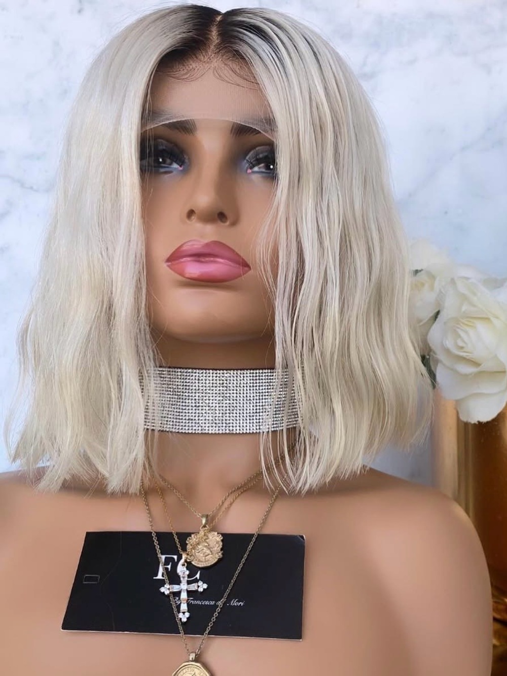 Freedom Couture Hailey Human Hair Wig S/M cap